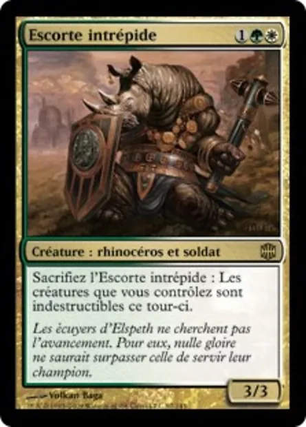 Escorte intrépide, carte Magic ARB 67 — extension La Renaissance d'Alara