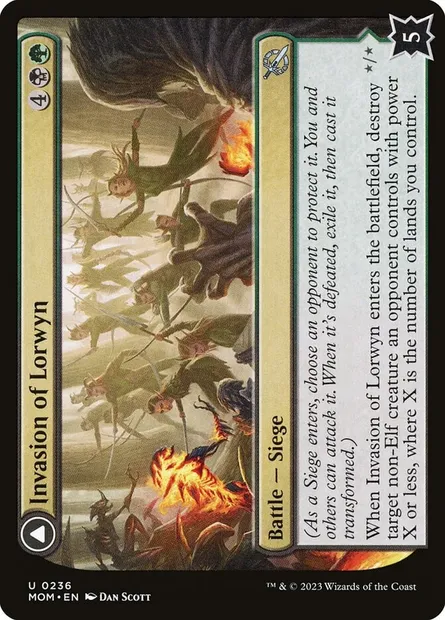 Invasion of Lorwyn // Winnowing Forces, Magic card MOM 236 — March of the Machine set
