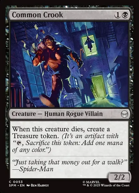 Common Crook, Magic card SPM 53 — Marvel's Spider-Man set