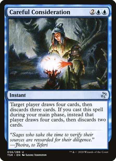Careful Consideration, Magic card TSR 56 — Time Spiral Remastered set