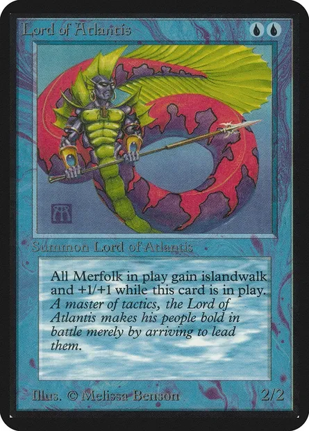 Lord of Atlantis, Magic card LEA 62 — Limited Edition Alpha set