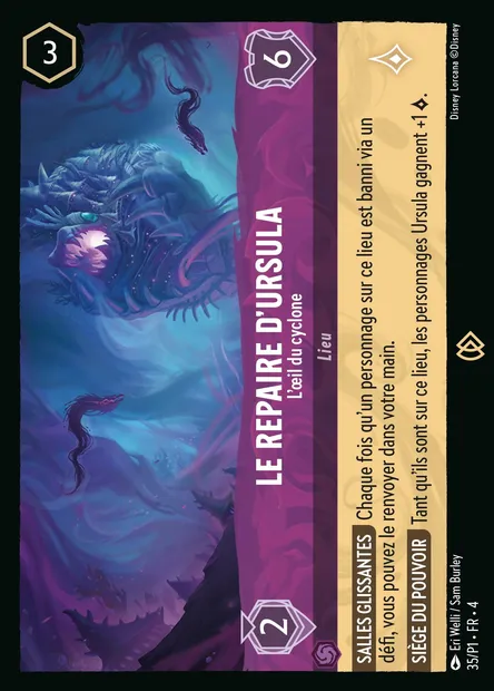 Le Repaire d'Ursula - L'œil du cyclone, carte Disney Lorcana P1-035 — extension P1