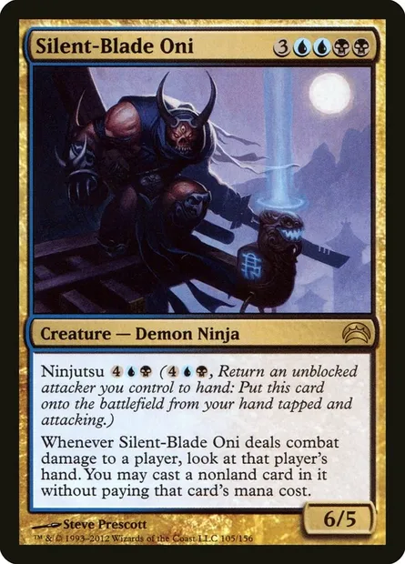 Silent-Blade Oni, Magic card PC2 105 — Planechase 2012 set