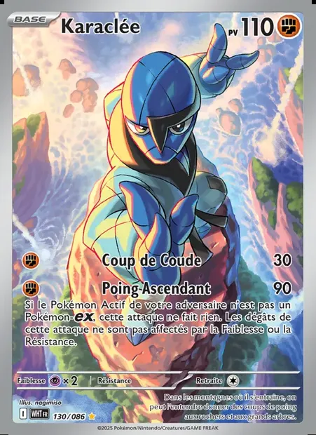 Karaclée, carte Pokémon WHT 130 — extension Flamme Blanche