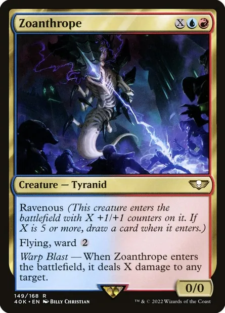 Zoanthrope, Magic card 40K 149 — Warhammer 40,000 Commander set