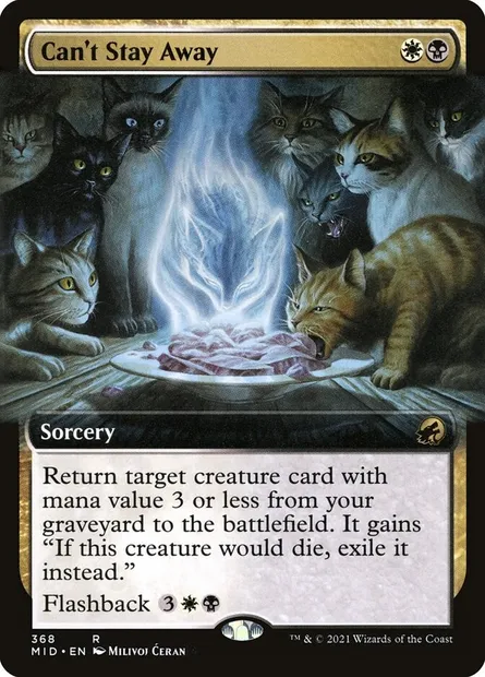 Can't Stay Away, Magic card MID 368 — Innistrad: Midnight Hunt set