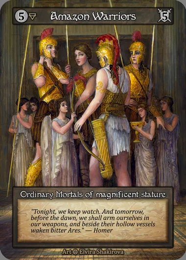 Amazon Warriors, Sorcery card ALP 016 — Alpha set