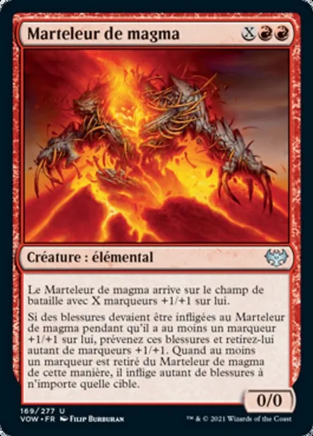 Marteleur de magma, carte Magic VOW 169 — extension Innistrad : noce écarlate