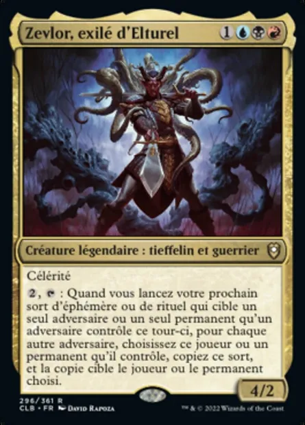 Zevlor, exilé d'Elturel, carte Magic CLB 296 — extension Commander Légendes : la bataille de la Porte de Baldur