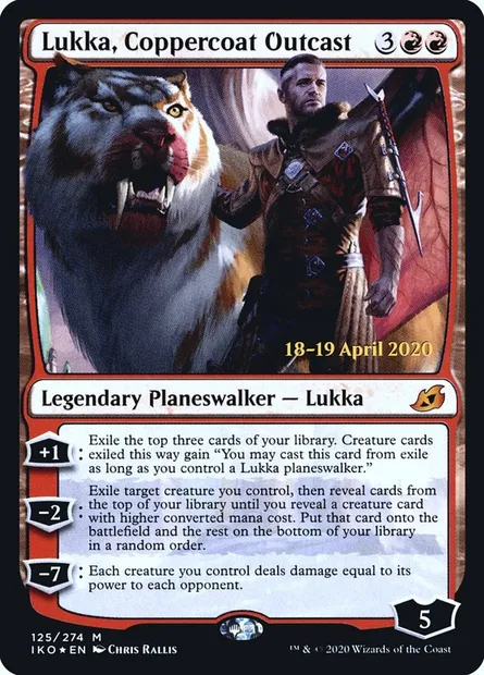 Lukka, Coppercoat Outcast, Magic card PIKO 125s — Ikoria: Lair of Behemoths Promos set