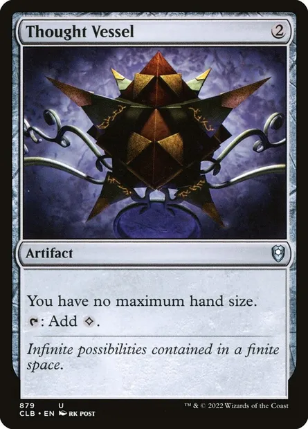 Thought Vessel, Magic card CLB 879 — Commander Legends: Battle for Baldur's Gate set