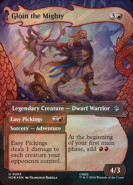 Glóin the Mighty // Easy Pickings, Magic card HOB 263 — The Hobbit set
