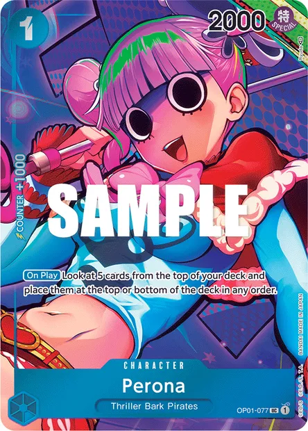 Perona, carte One Piece OP01-077 — extension ROMANCE DAWN