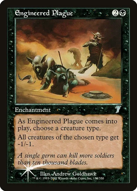 Engineered Plague, Magic card 7ED 133★ — Seventh Edition set