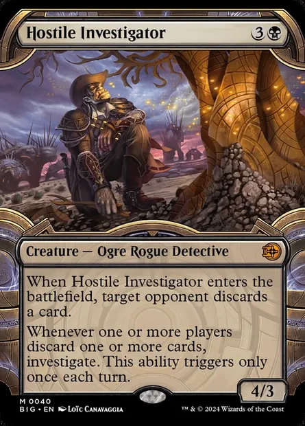 Hostile Investigator, Magic card BIG 40 — The Big Score set