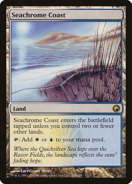 Seachrome Coast, Magic card SOM 229 — Scars of Mirrodin set