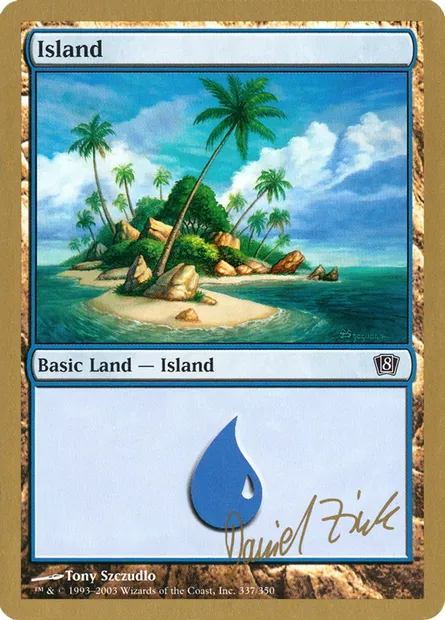Island, Magic card WC03 dz337 — World Championship Decks 2003 set