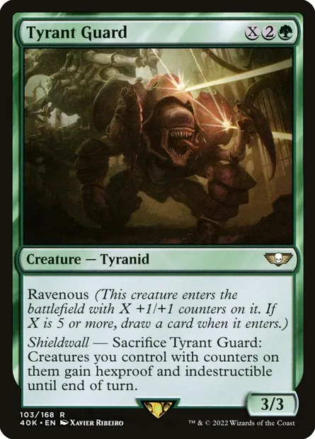 Tyrant Guard, Magic card 40K 103 — Warhammer 40,000 Commander set