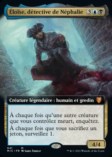 Éloïse, détective de Néphalie, carte Magic MIC 41 — extension Midnight Hunt Commander