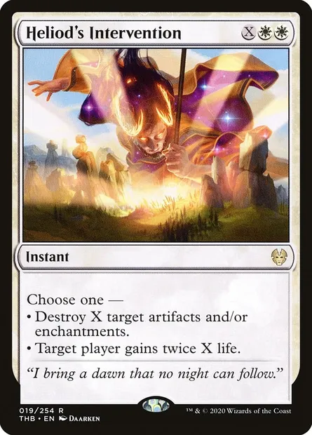 Heliod's Intervention, Magic card THB 19 — Theros Beyond Death set