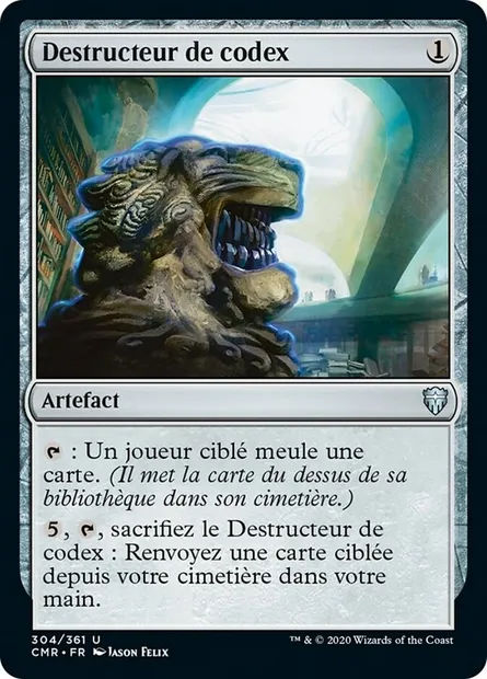 Destructeur de codex, carte Magic CMR 304 — extension Commander Legends