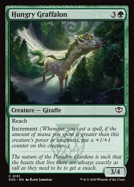 Hungry Graffalon, Magic card SOS 151 — Secrets of Strixhaven set