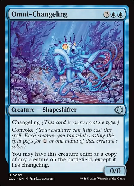 Omni-Changeling, Magic card ECL 62 — Lorwyn Eclipsed set
