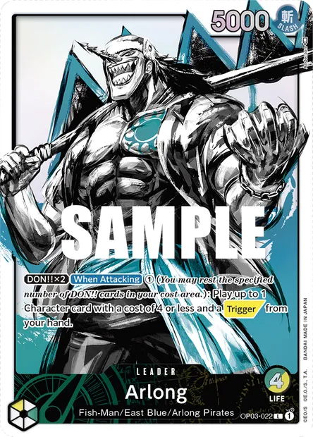 Arlong, carte One Piece OP03-022 — extension PILLARS OF STRENGTH