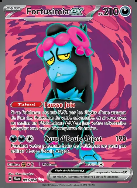 Fortusimia-ex, carte Pokémon SFA 083 — extension Fable Nébuleuse