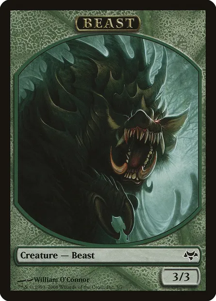 Beast, Magic card TEVE 3 — Eventide Tokens set