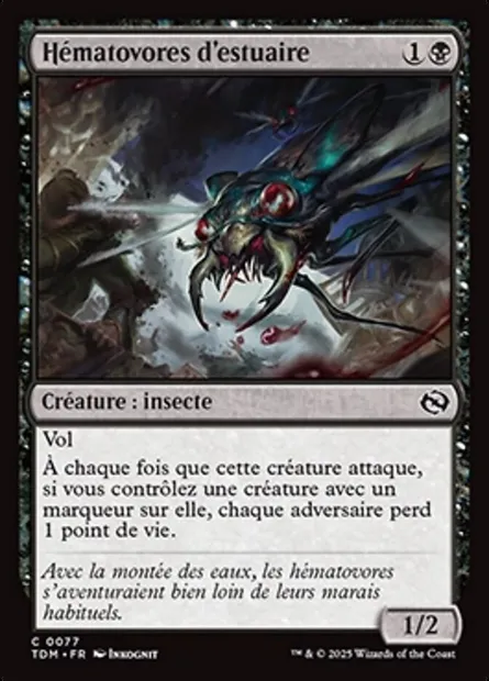 Hématovores d'estuaire, carte Magic TDM 77 — extension Tarkir: Dragonstorm