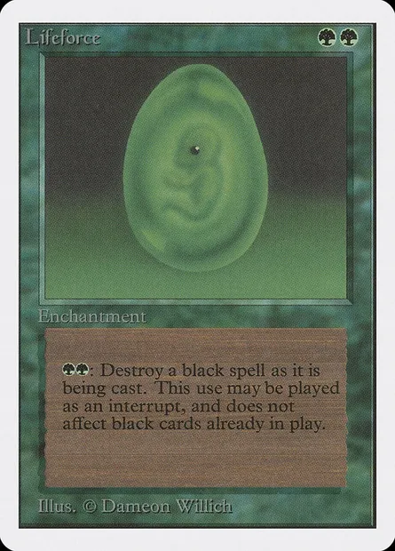 Lifeforce, Magic card 2ED 207 — Unlimited Edition set
