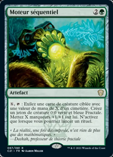 Moteur séquentiel, carte Magic C21 67 — extension Commander 2021