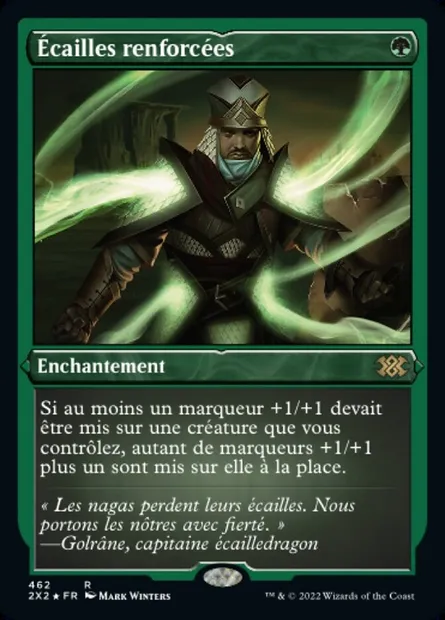Écailles renforcées, carte Magic 2X2 462 — extension Double Masters 2022