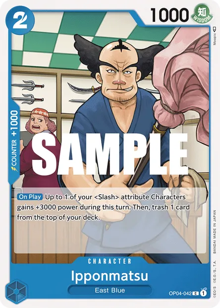 Ipponmatsu, One Piece card OP04-042 — KINGDOMS OF INTRIGUE set