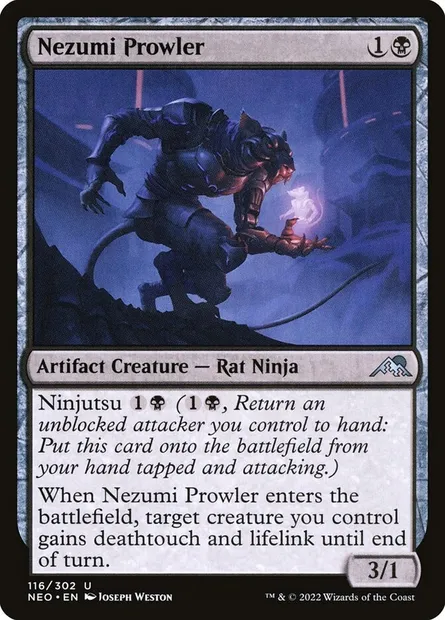 Nezumi Prowler, Magic card NEO 116 — Kamigawa: Neon Dynasty set