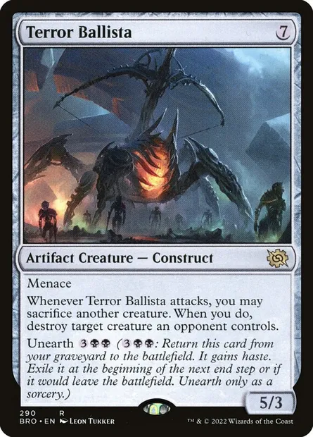 Terror Ballista, Magic card BRO 290 — The Brothers' War set