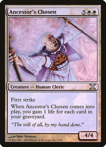 Ancestor's Chosen, Magic card 10E 1★ — Tenth Edition set