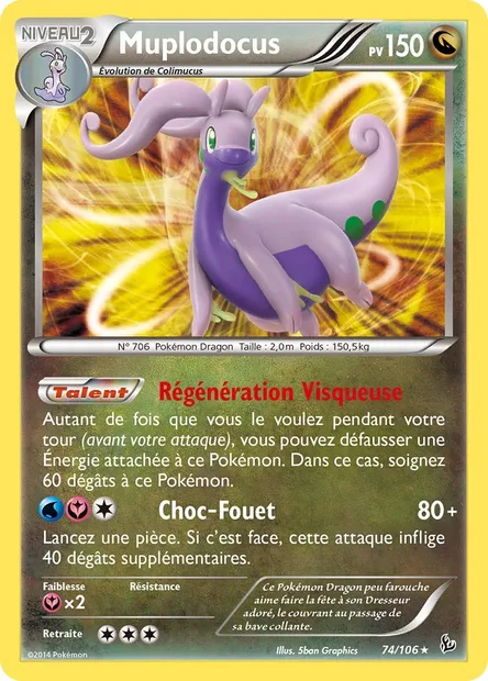 Muplodocus, carte Pokémon FLF 74 — extension Étincelles