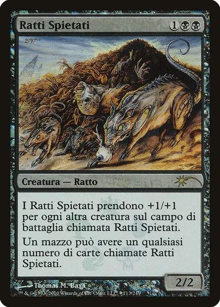 Relentless Rats, Magic card PM11 113★ — Magic 2011 Promos set