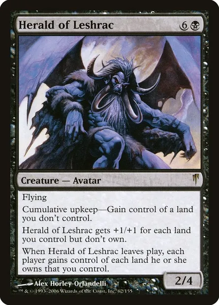 Héraut de Leshrac, carte Magic CSP 62 — extension Souffle glaciaire