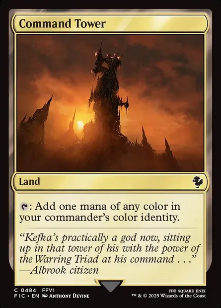 Command Tower, Magic card FIC 484 — Final Fantasy Commander set