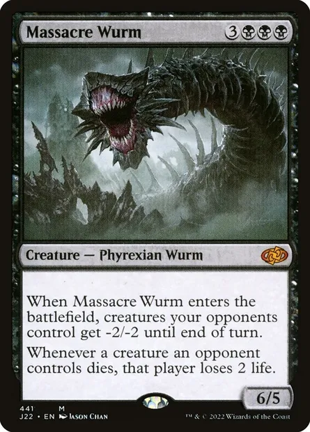 Massacre Wurm, Magic card J22 441 — Jumpstart 2022 set