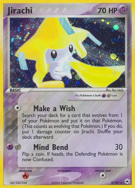 Jirachi, Pokémon card HL 8 — Hidden Legends set