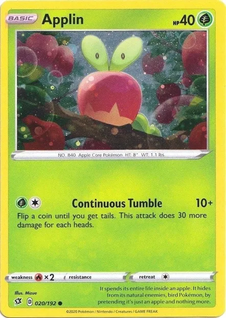 Applin, Pokémon card TDX 020-10 — Theme Deck & Blisters Exclusives set
