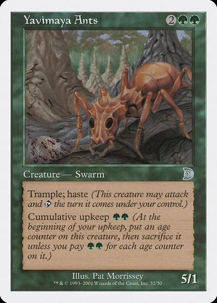 Yavimaya Ants, Magic card DKM 32 — Deckmasters set