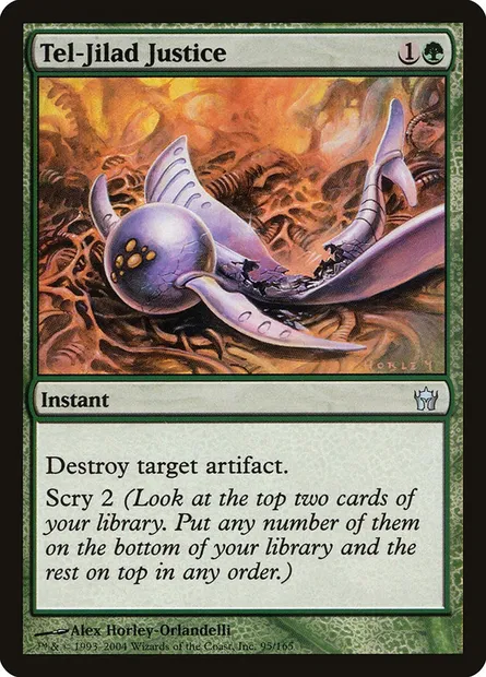 Tel-Jilad Justice, Magic card 5DN 95 — Fifth Dawn set