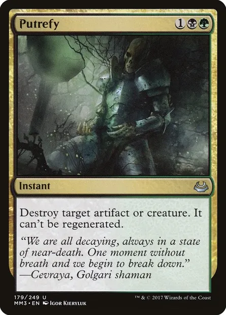 Putréfier, carte Magic MM3 179 — extension Modern Masters 2017