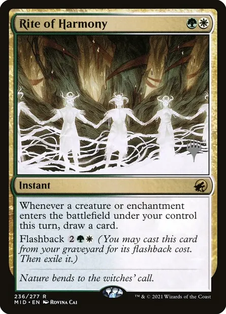 Rite de l'harmonie, carte Magic PMID 236p — extension Innistrad: Midnight Hunt Promos
