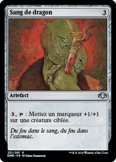 Sang de dragon, carte Magic DMR 221 — extension Dominaria Remastered